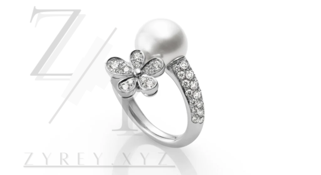 Mikimoto pearl engagement sets